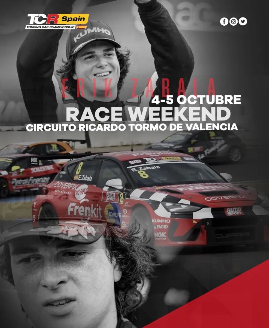 Erik Zabala, a por la tercera ronda del TCR Spain (4-5 octubre)